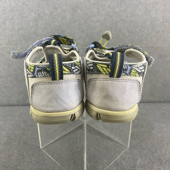 KEEN Seacamp 2CNX Closed Toe Sandal, Hydrangea/Sharp Green Size 3 Big Kid - Picture 8 of 11